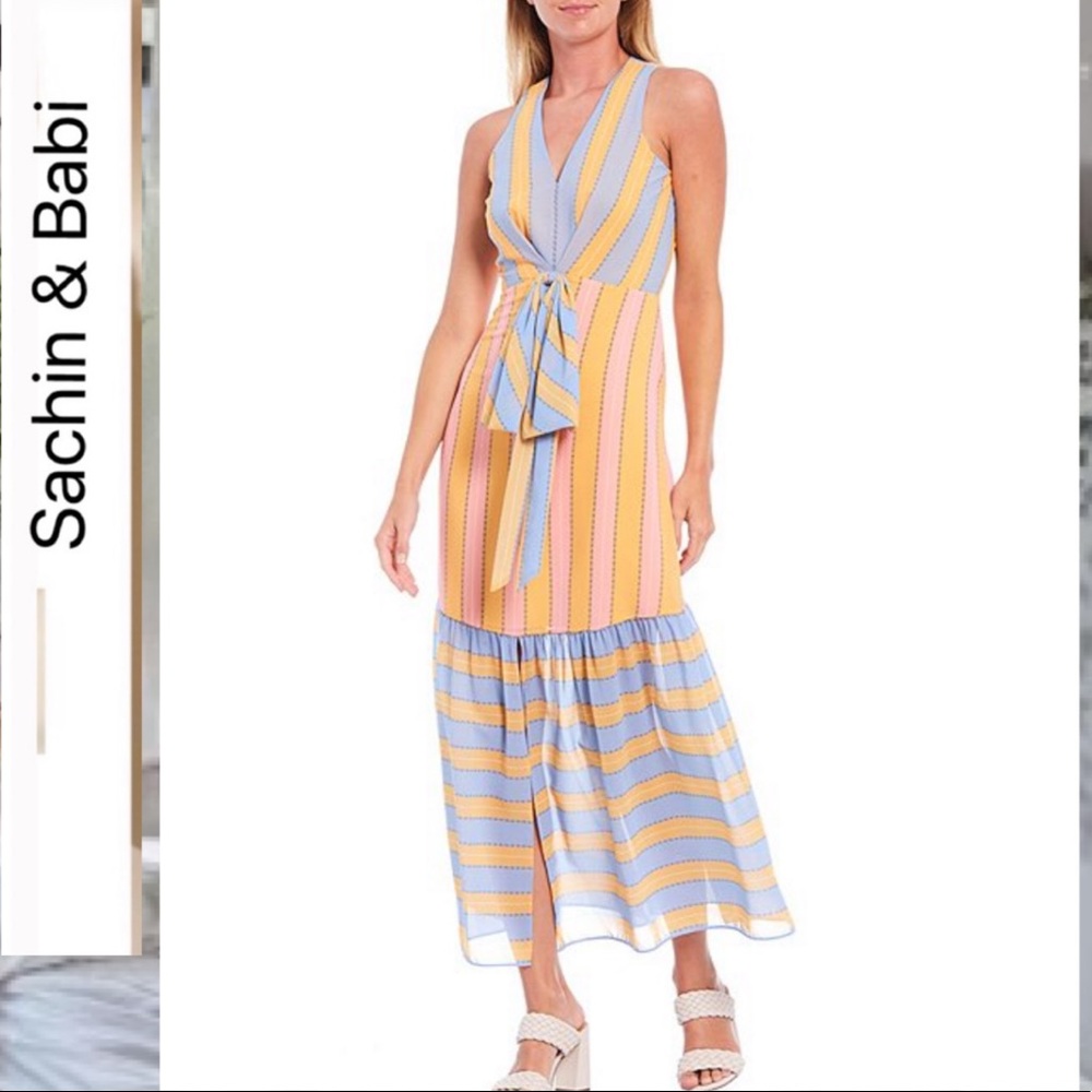 Sachin & Babi Dale Striped Maxi Dress